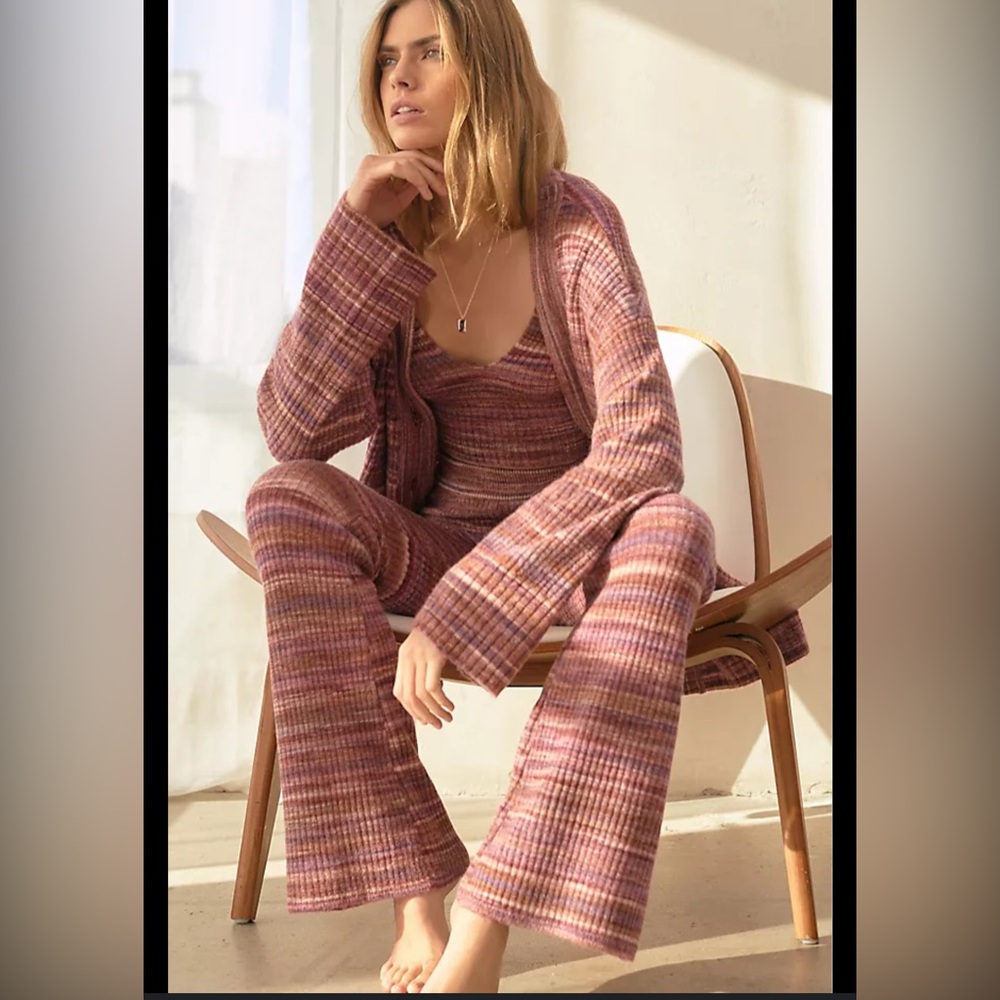 ANTHROPOLOGIE X L*SPACE Demi Cardigan Top PANTS set